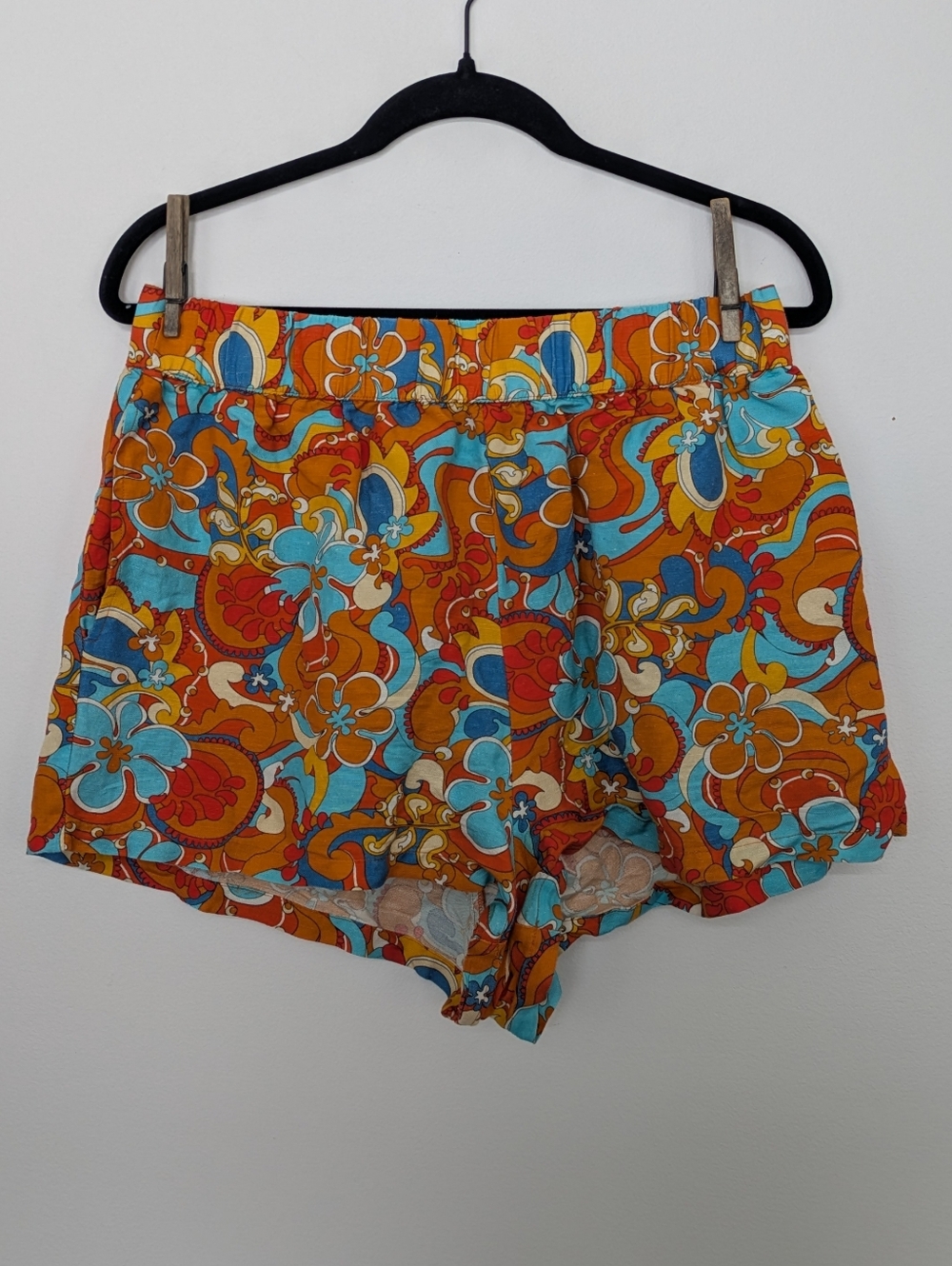 Kulani Kinis Relaxed Linen Blend Shorts Beach  Large